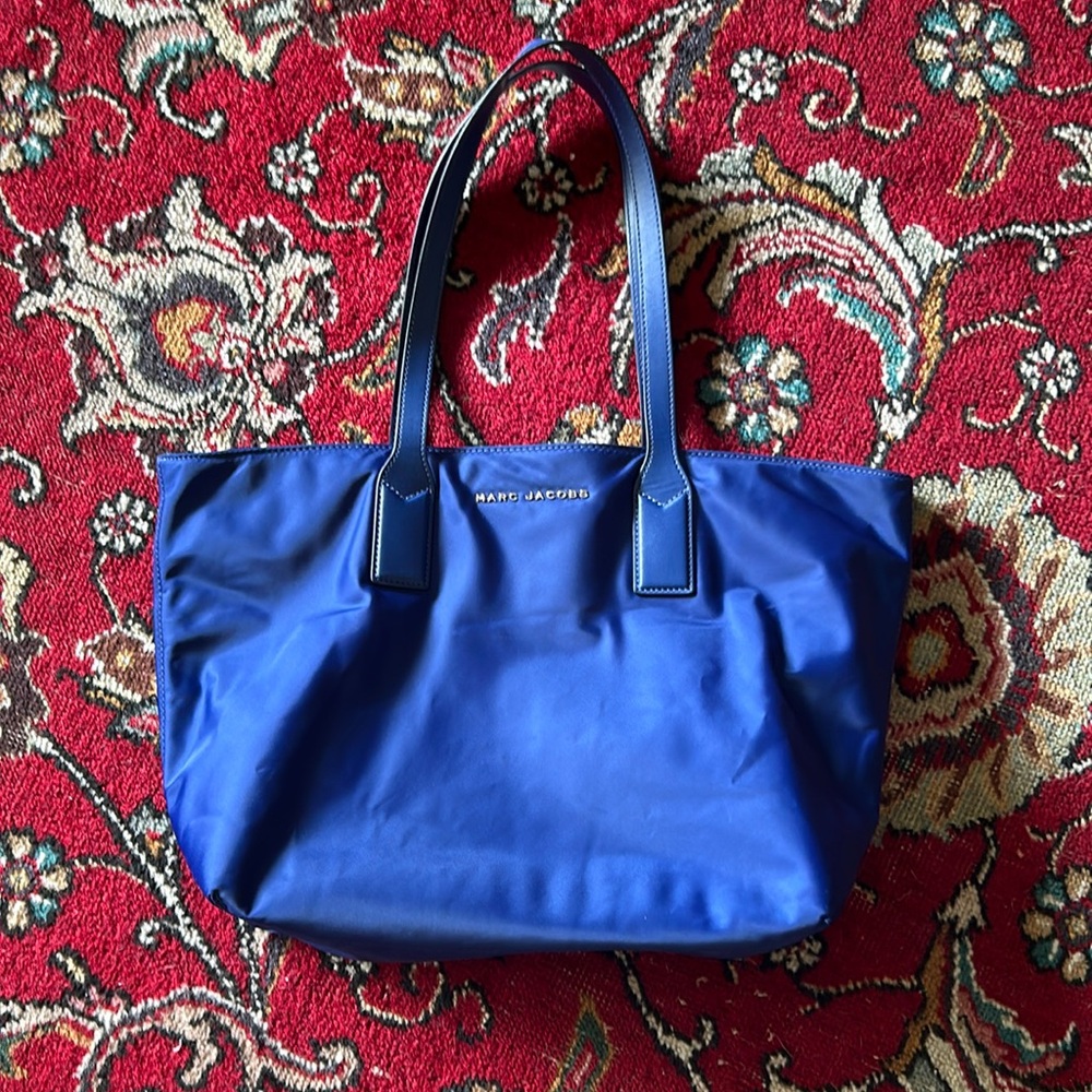 Marc Jacobs Wingman Nylon Tote Bag Royal Blue